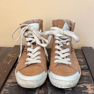 Frye Brown and Cream Women's Sneakers